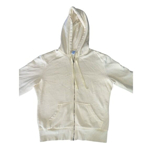 Lady Foot Locker Full Zip Pale Yellow Hoodie Sweatshirt Women's Small Full Zip - Picture 1 of 5